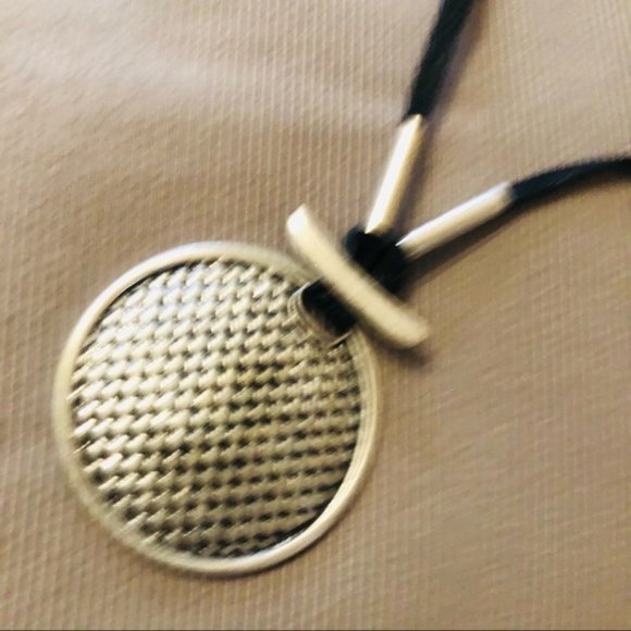 Black and Silver Colour Round pendant Boho Tribal Jewellery - Picture 2 of 3